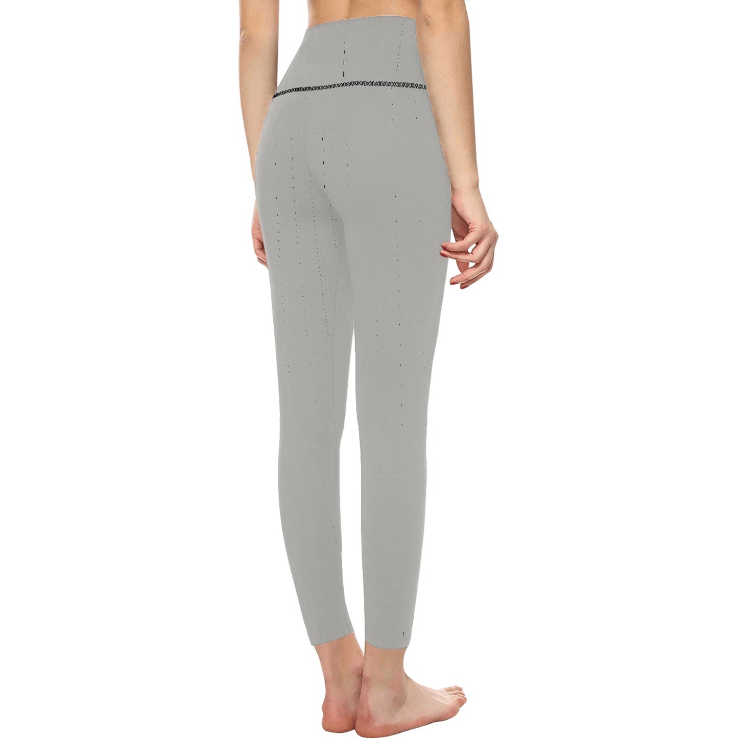 Grey High-Waisted Leggings