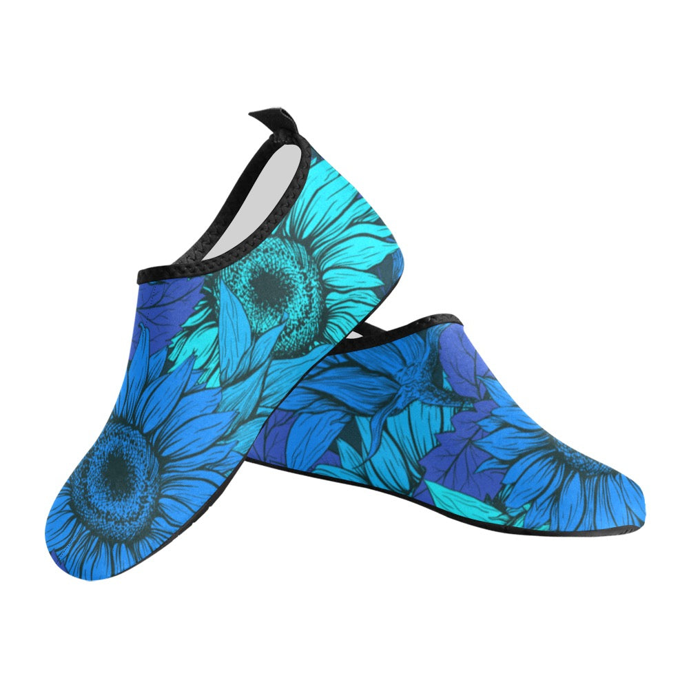 Blue Flower Kids' Slip-On Water Shoes