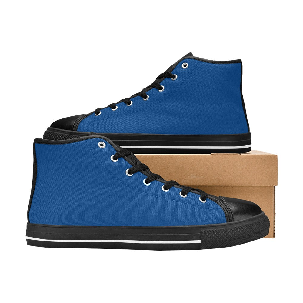 Royal Blue Men's High Top Shoes