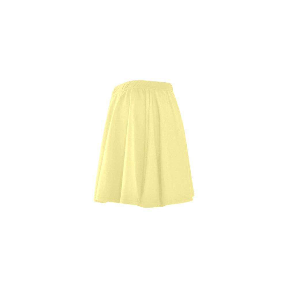 Pale Yellow Mini Skating Skirt