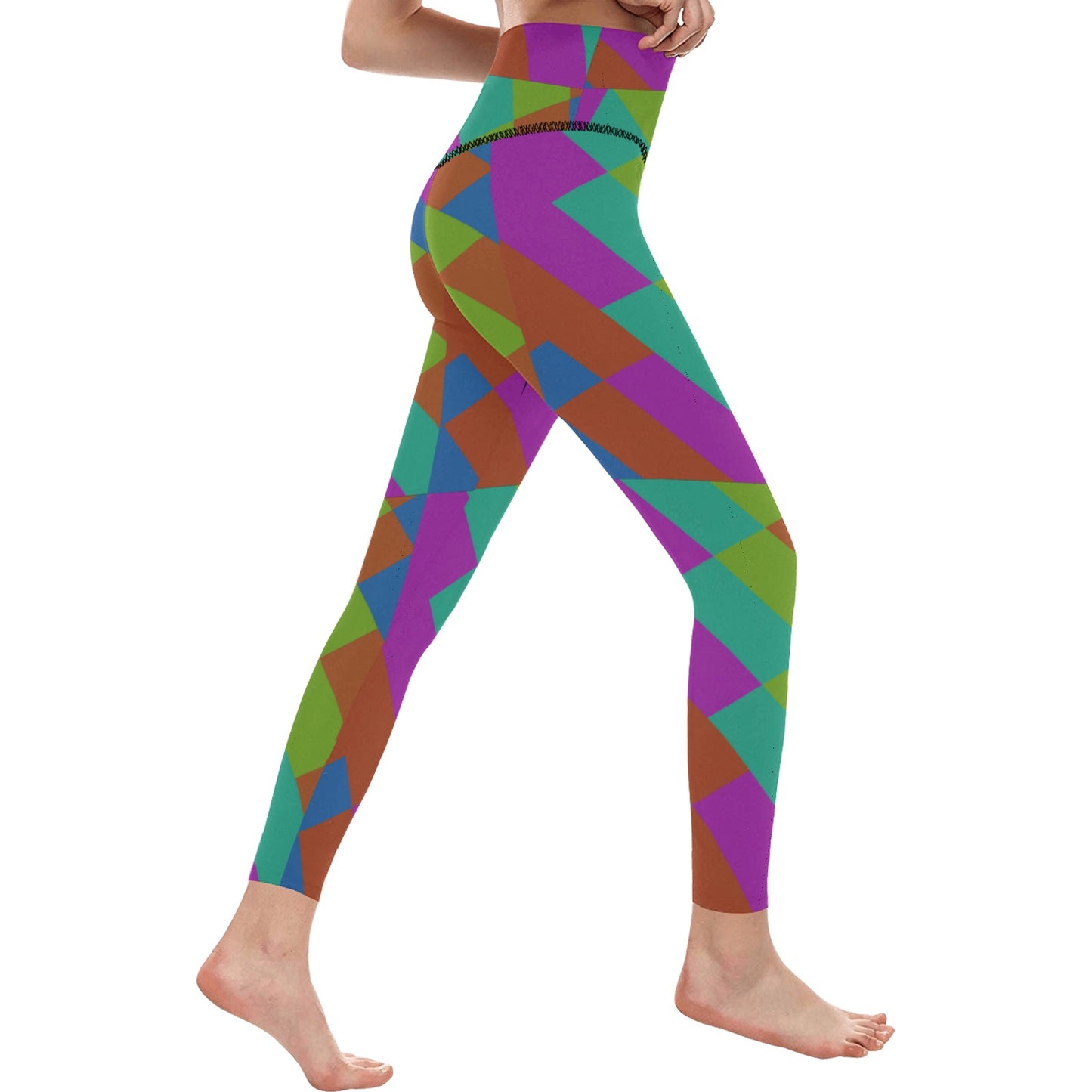 Purple Limewire High-Waisted Leggings