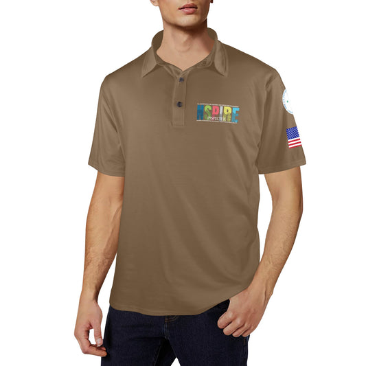 Light Brown Men's Polo Shirt