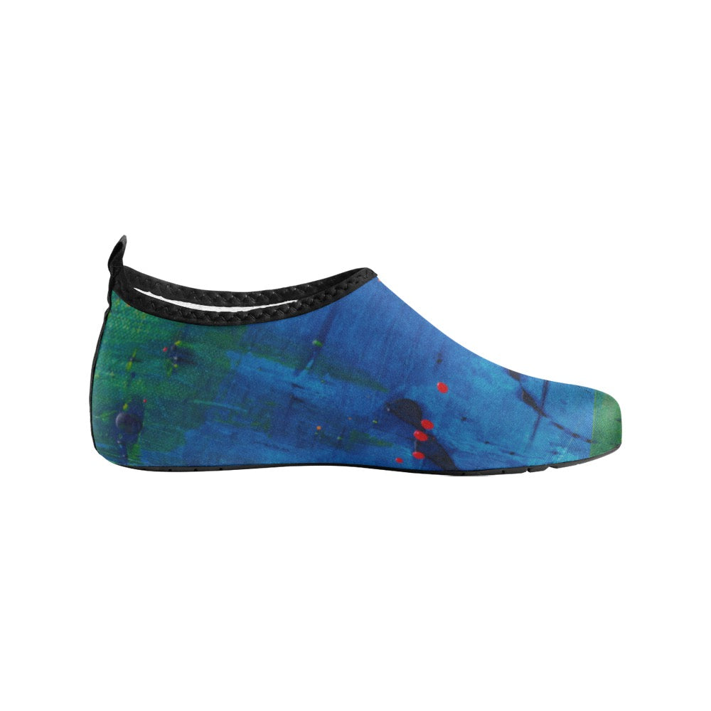 Blue Canvas Men's Slip-On Water Shoes