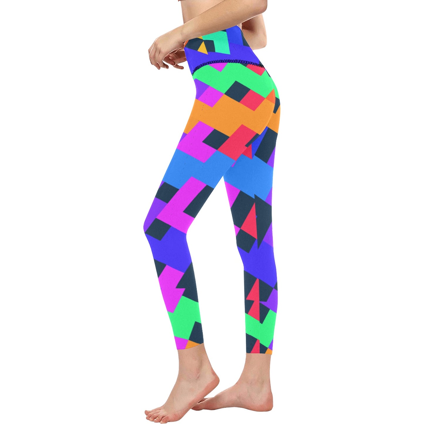 Bright Ziggy High-Waisted Leggings