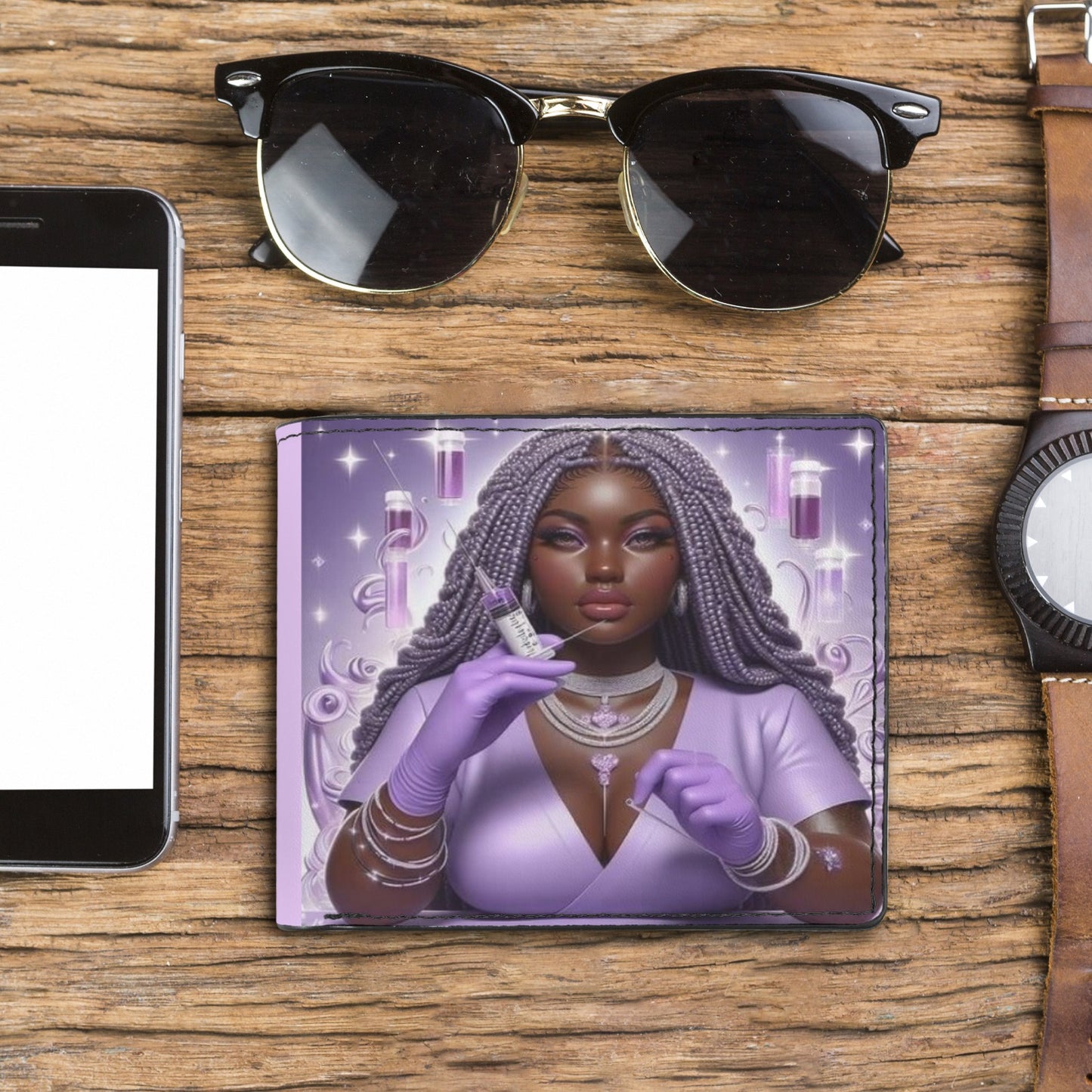 Phlebotomist Bifold Wallet with Multi Slots