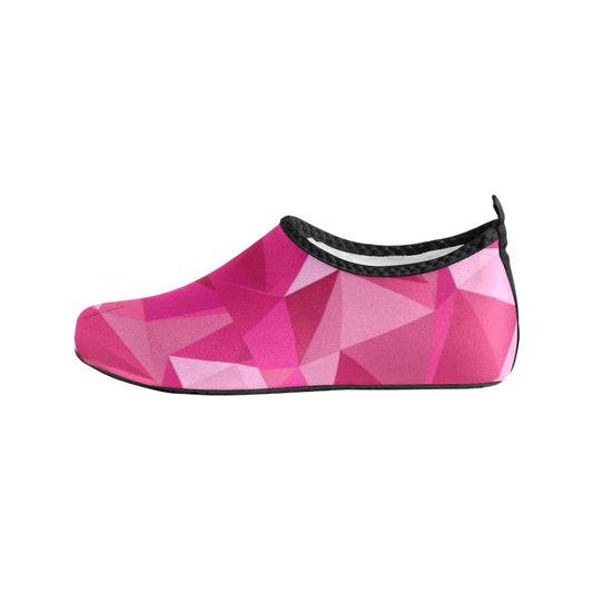 Pink Geometrics Kids' Slip-On Water Shoes