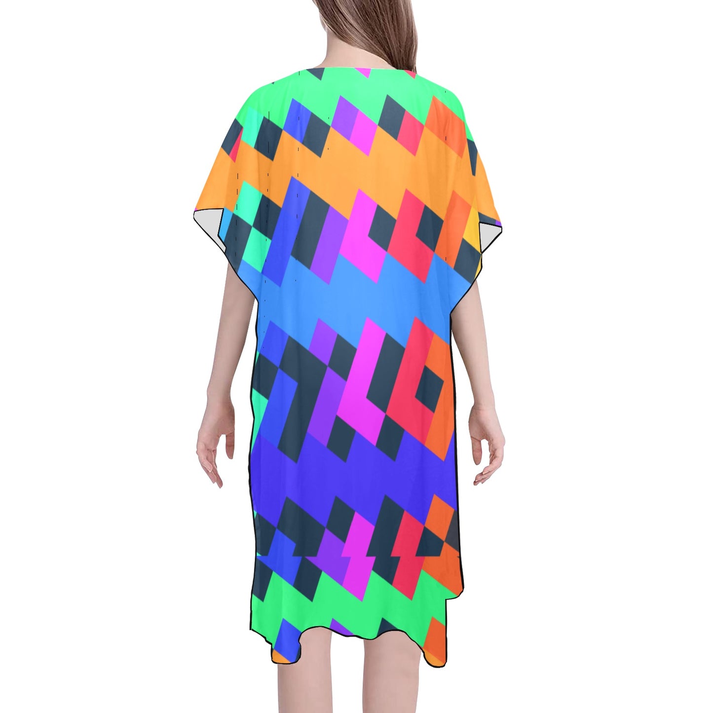 Bright Ziggy Chiffon Cover Ups