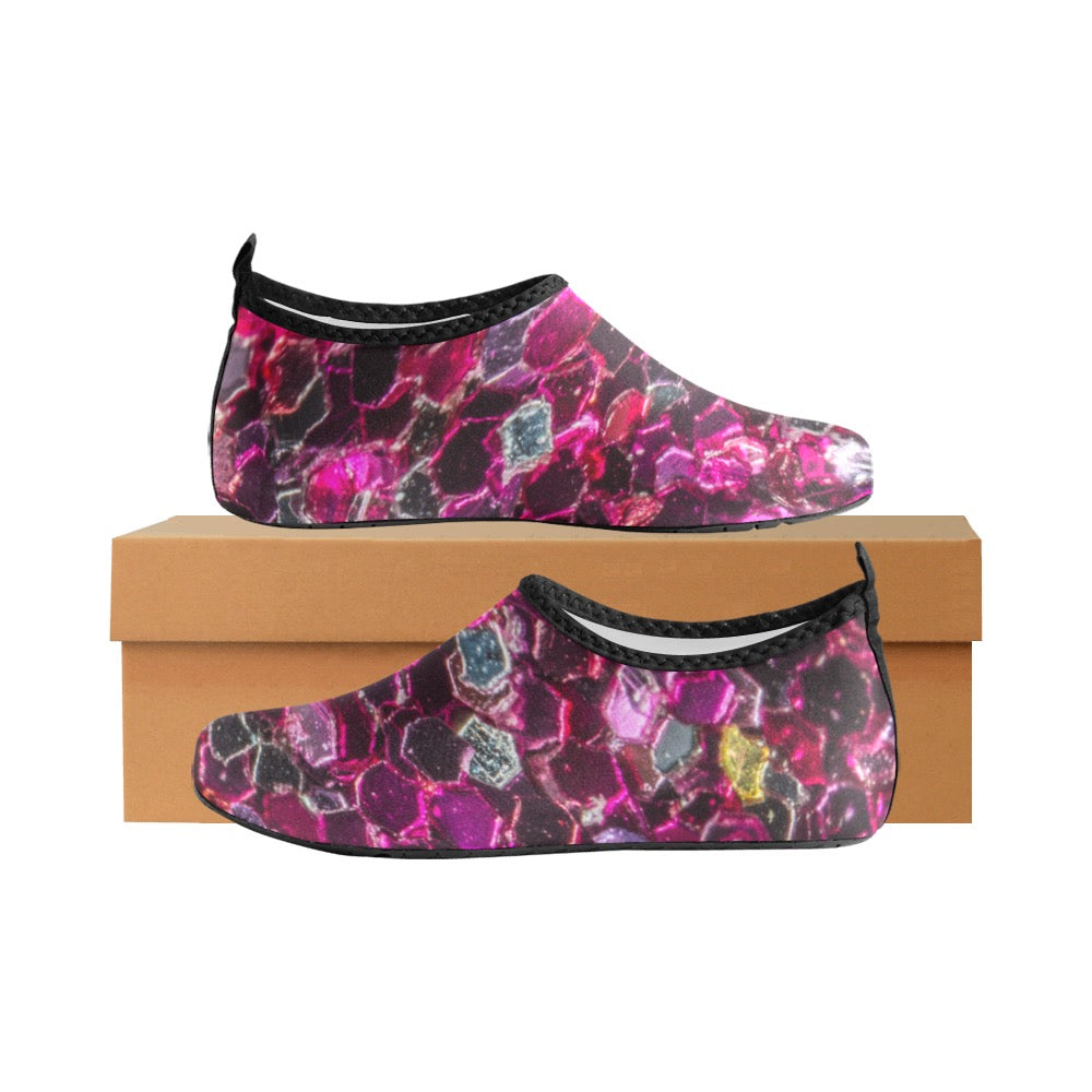 Pink Gem Kids' Slip-On Water Shoes