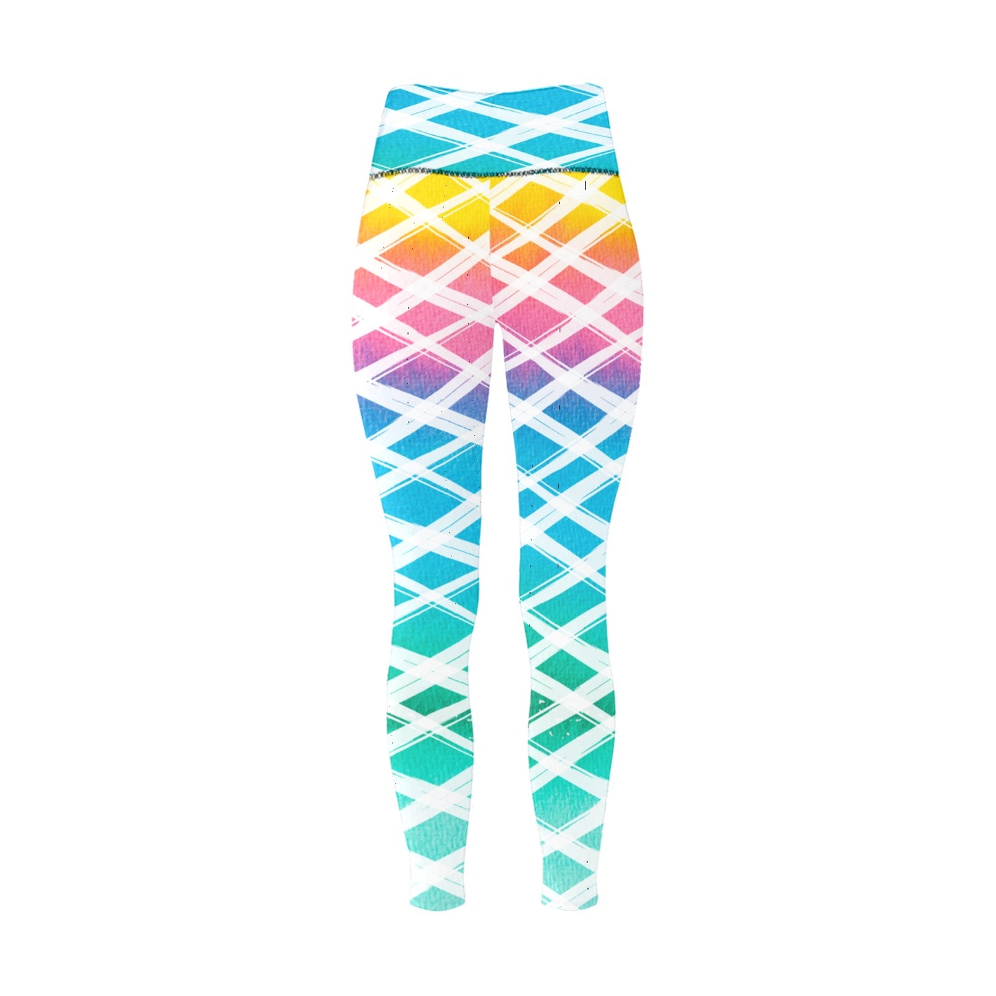 Color Split High-Waisted Leggings