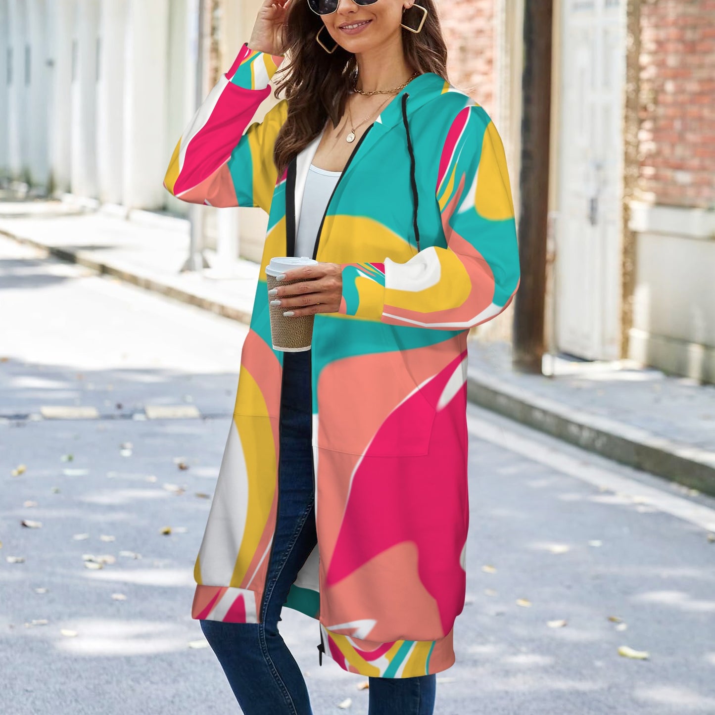 Easter Bliss Women's Long Hooded Coat