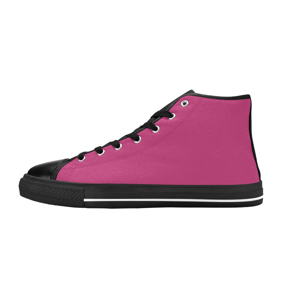 Plum Men's High Top Shoes