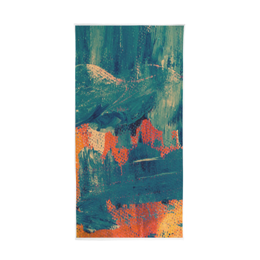 Fire Greenish Quick-Dry Beach Towel 30"x61"