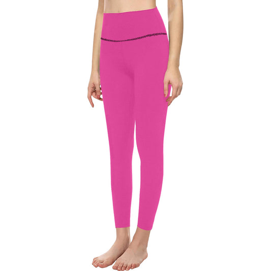 Hot Pink High-Waisted Leggings