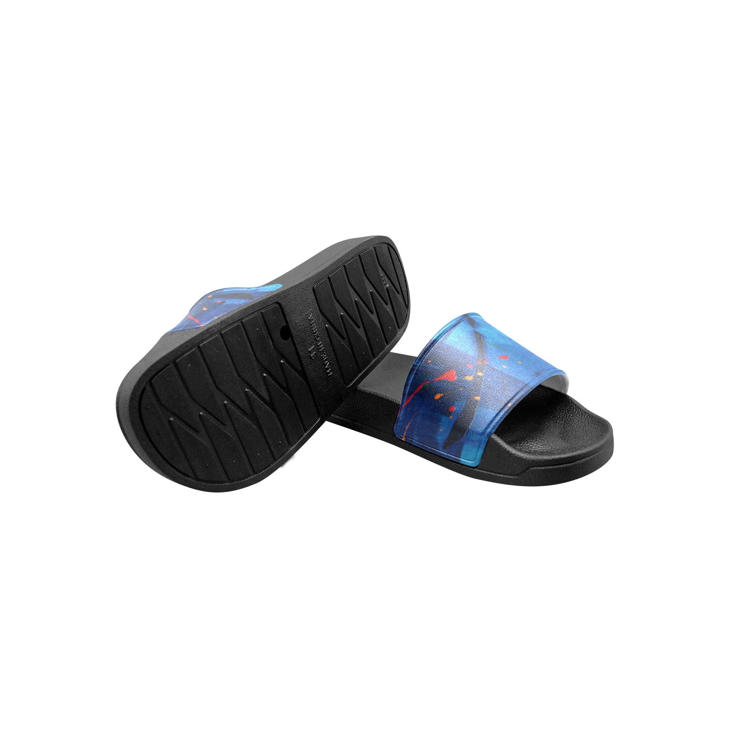 Blue Canvas Kids' Slide Sandals