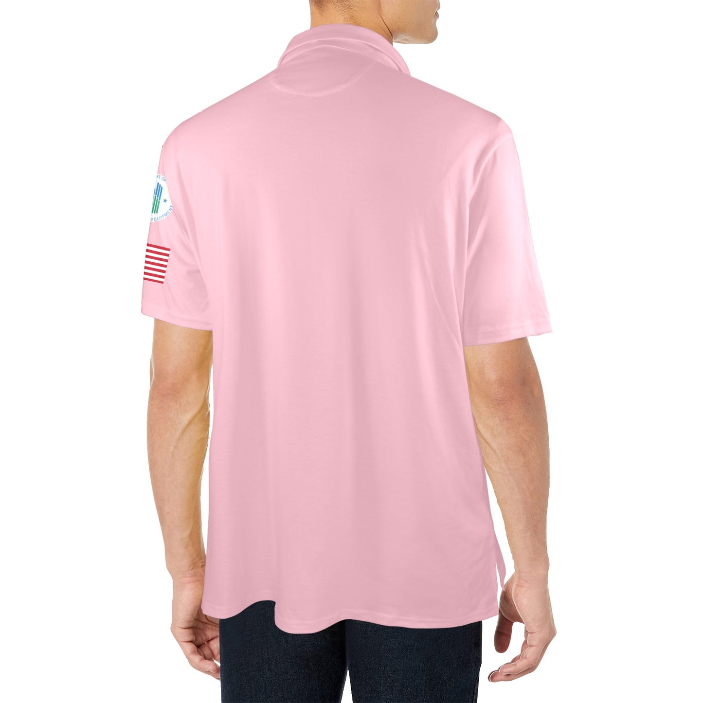 Light Pink Men's Polo Shirt