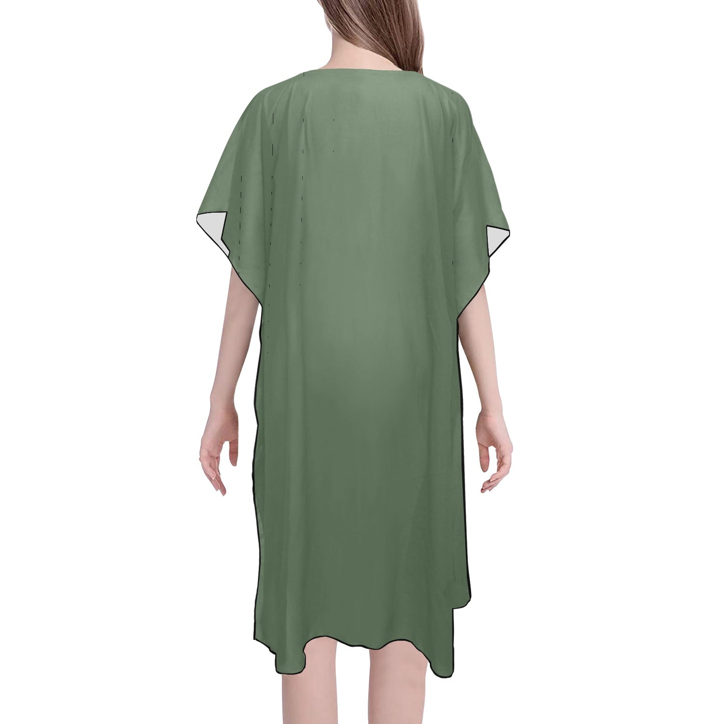 Army Green Chiffon Cover Ups