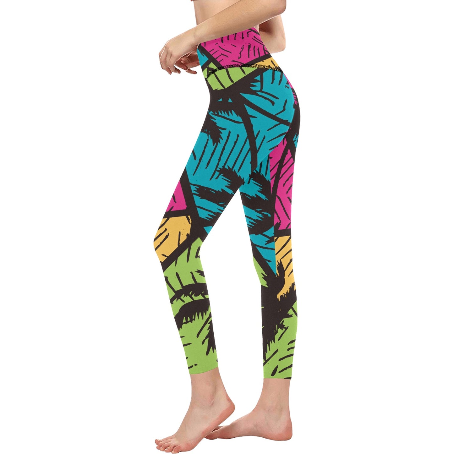 West Coast Palms High-Waisted Leggings