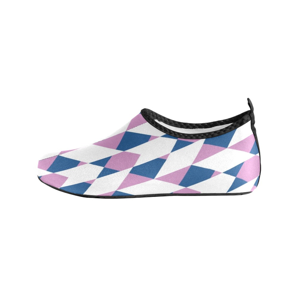 Abstract checkered Kids' Slip-On Water Shoes