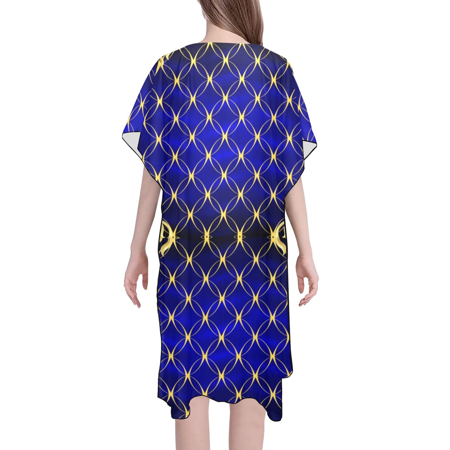 Royal Blue Fashion Chiffon Cover Ups