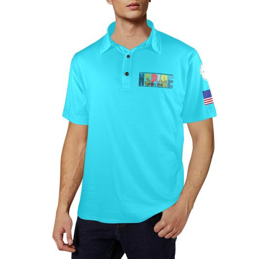 Turquoise Men's Polo Shirt