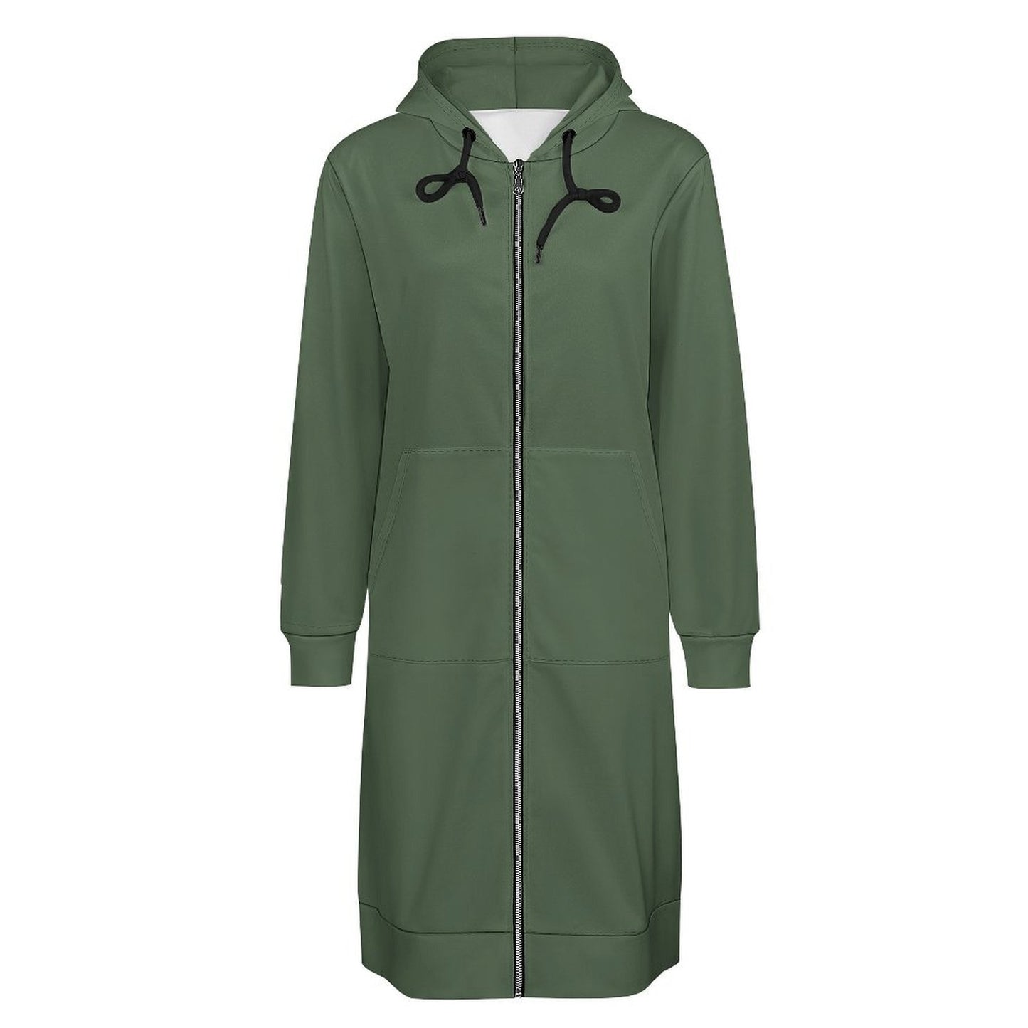 Green Women’s Hooded Sweatshirt Dress