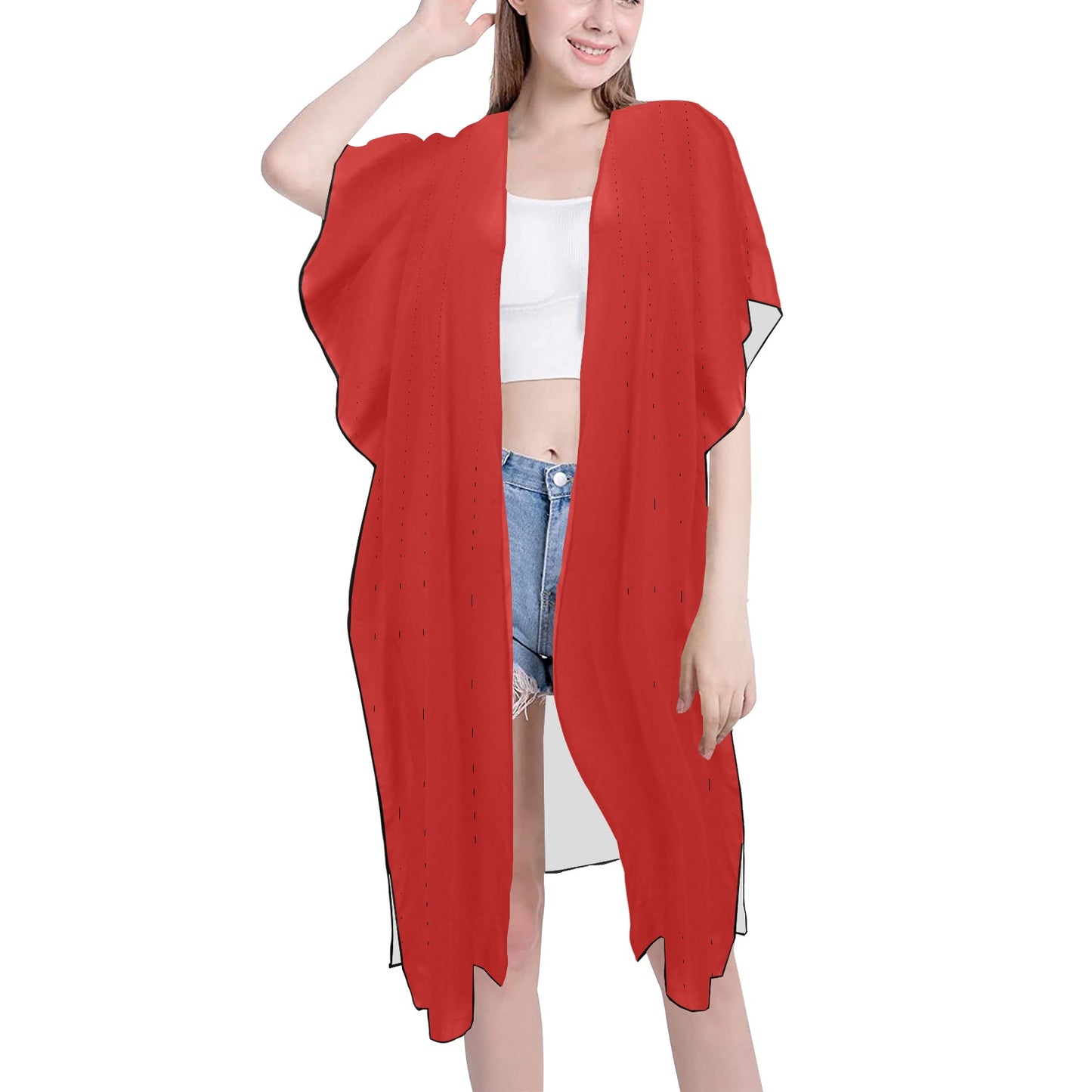 Red Chiffon Cover Ups