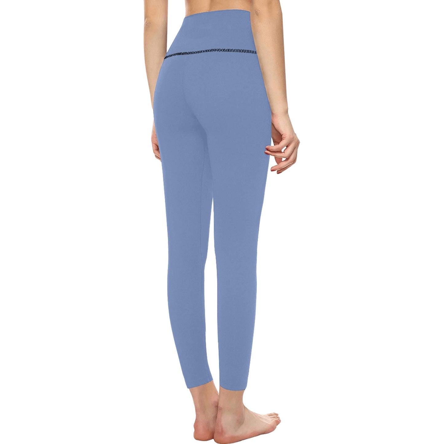 Powder Blue High-Waisted Leggings