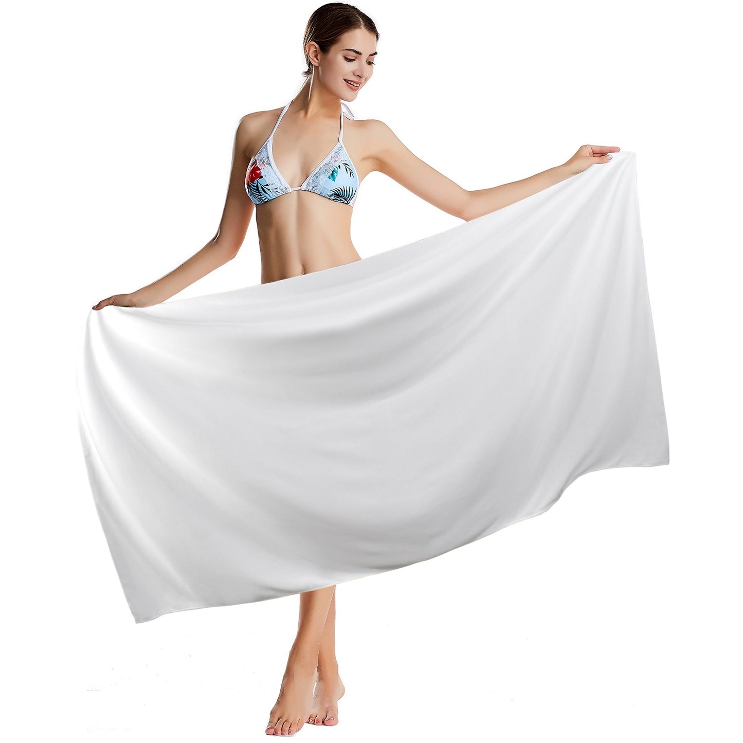 Fire Greenish Quick-Dry Beach Towel 30"x61"