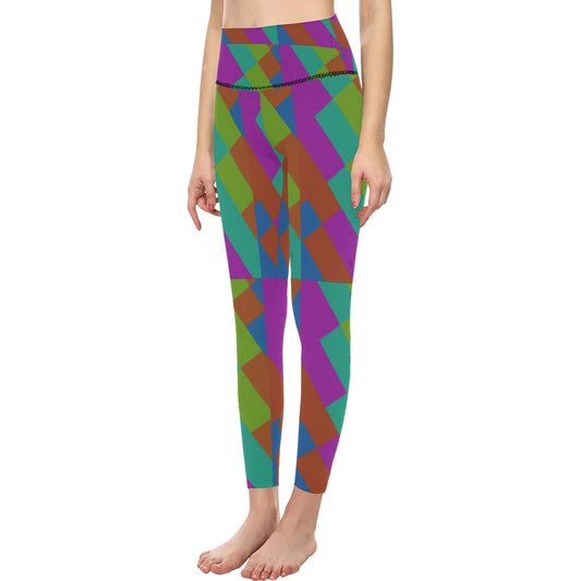 Purple Limewire High-Waisted Leggings