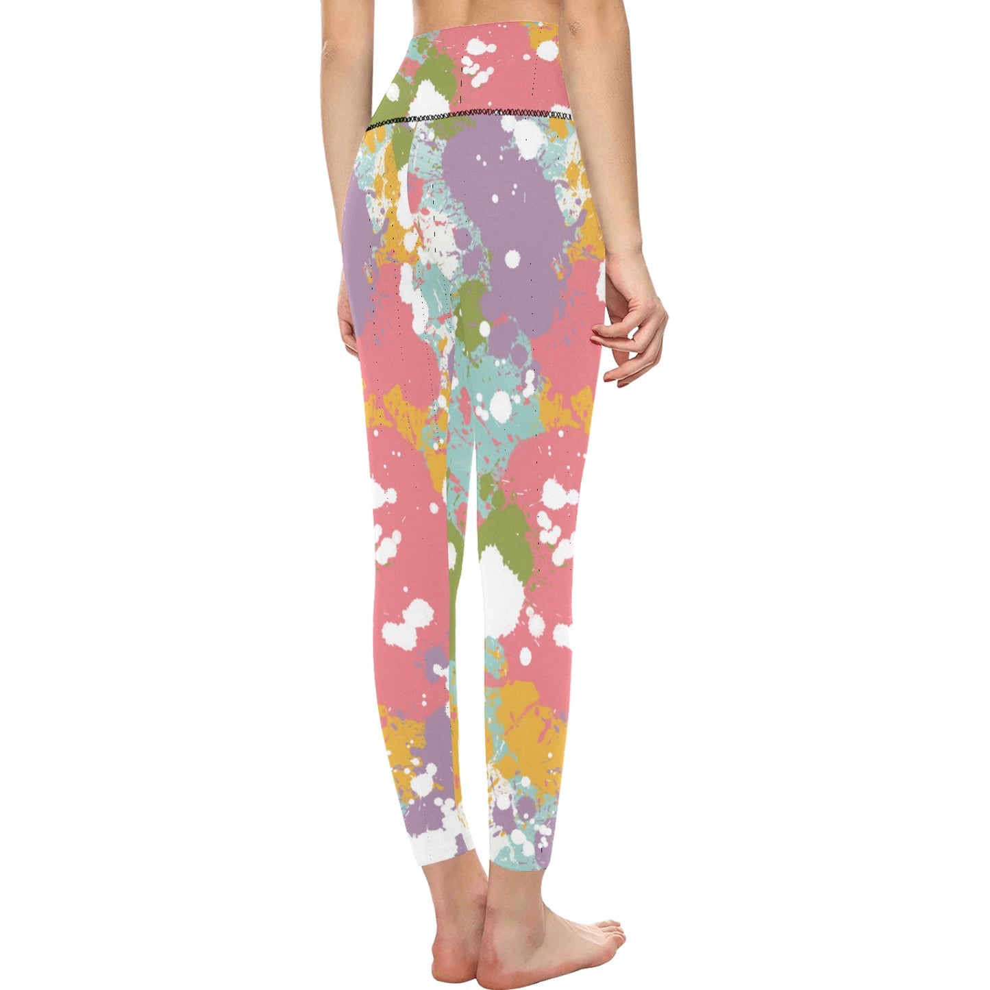 Color Splash High-Waisted Leggings