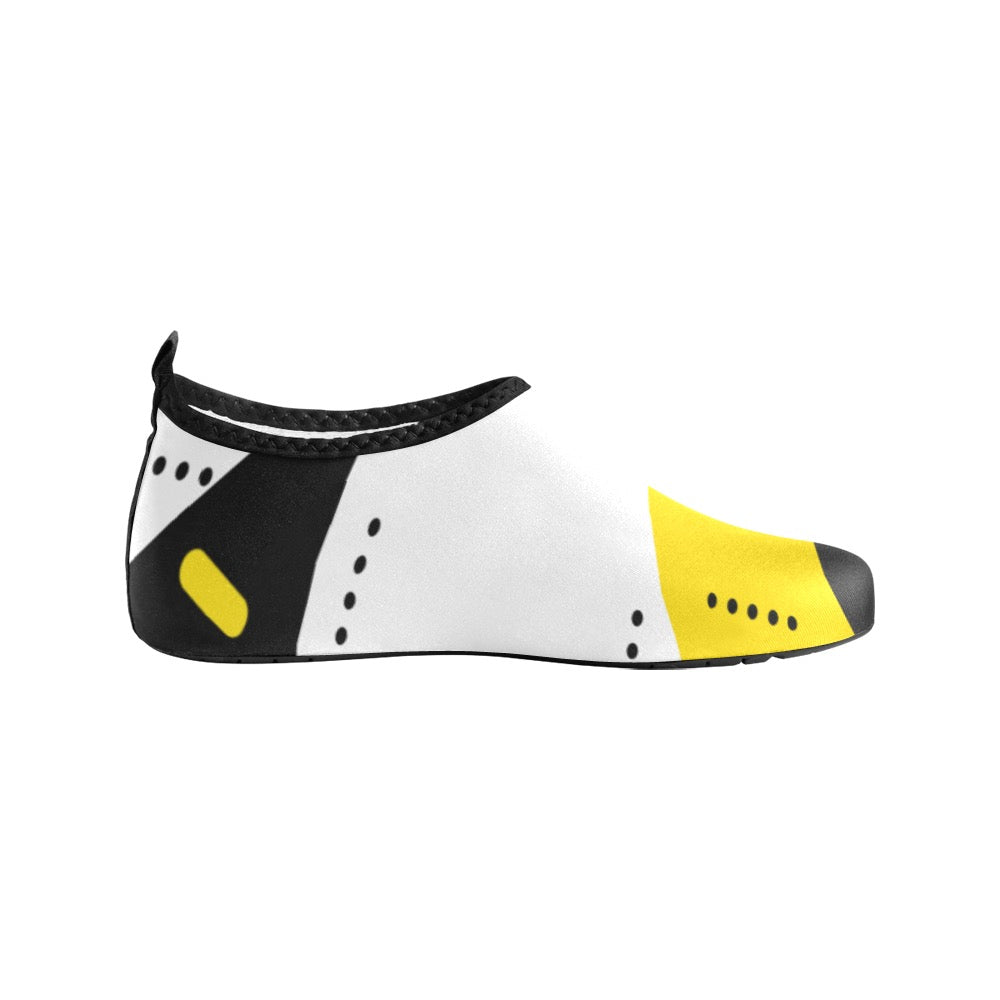 Black and Yellow Kids' Slip-On Water Shoes