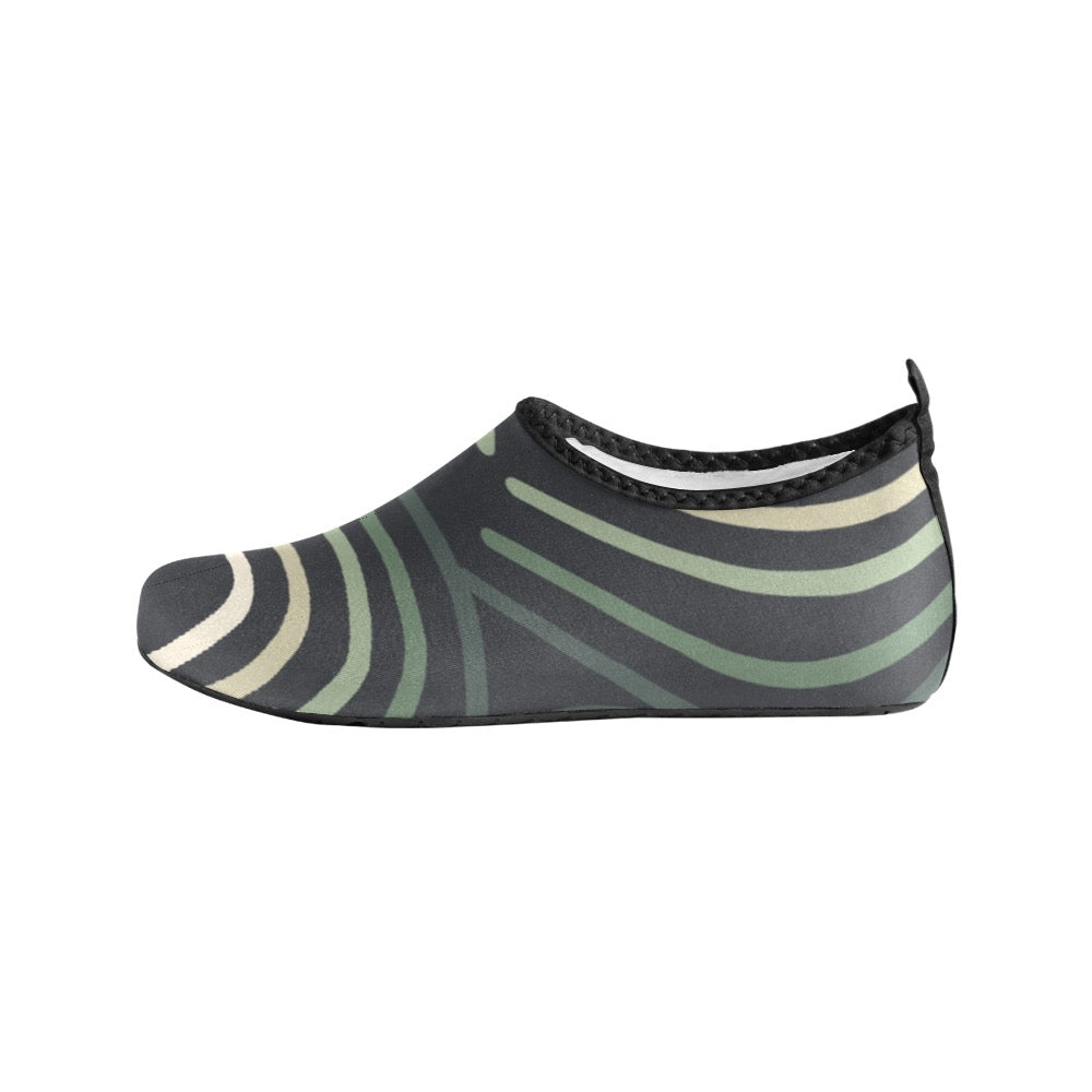 Green Lines Kids' Slip-On Water Shoes