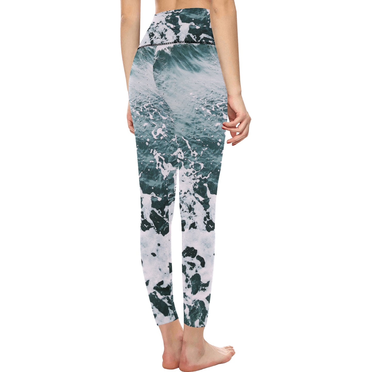 Ocean Breeze High-Waisted Leggings