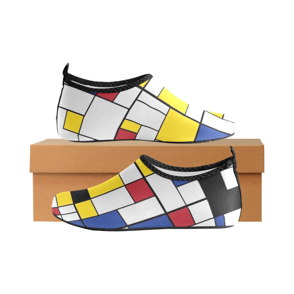 Colorful Tiles Kids' Slip-On Water Shoes