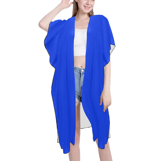 Royal Blue Chiffon Cover Ups