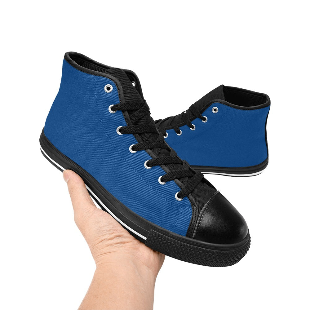 Royal Blue Men's High Top Shoes