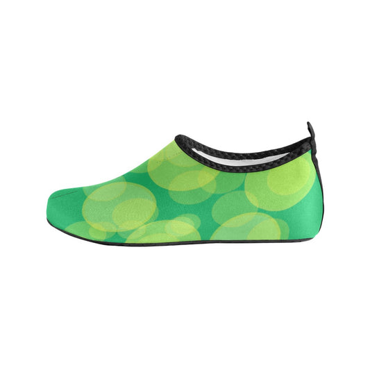 Lime Circles Kids' Slip-On Water Shoes