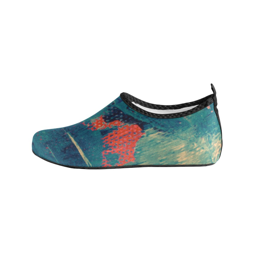 Fire Greenish Kids' Slip-On Water Shoes