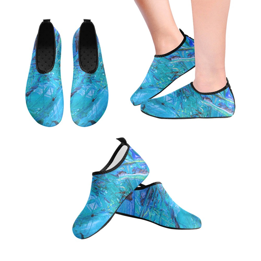 Blue Aqua Kids' Slip-On Water Shoes