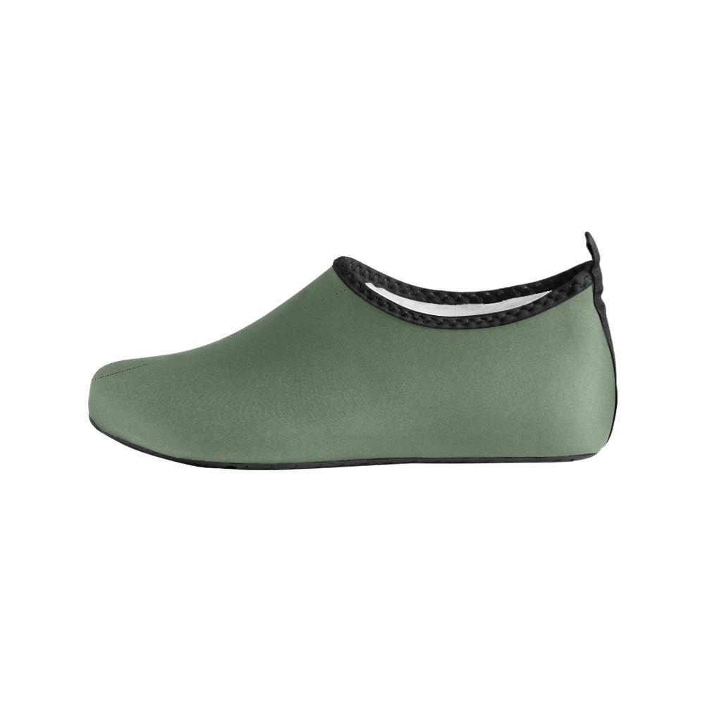 Army Green Kids' Slip-On Water Shoes