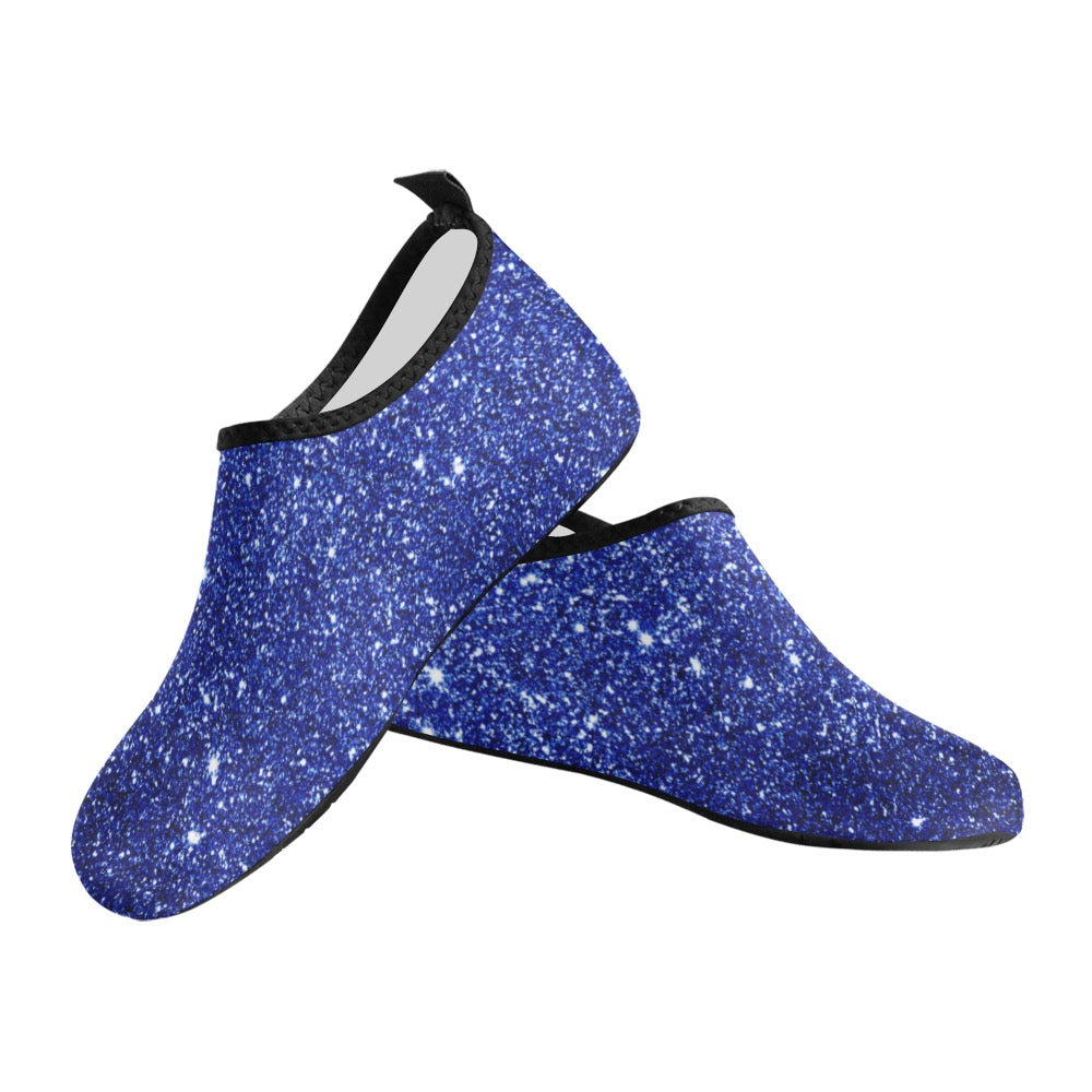 Blue shimmer Kids' Slip-On Water Shoes