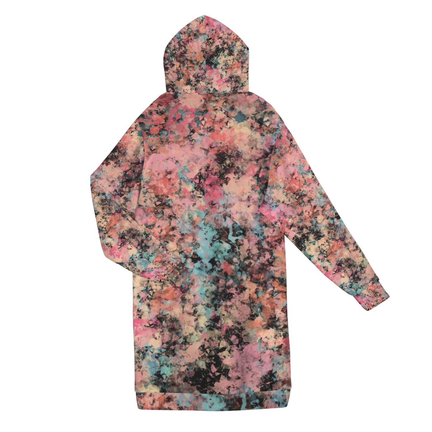 Peach Granite Women's Long Hooded Coat