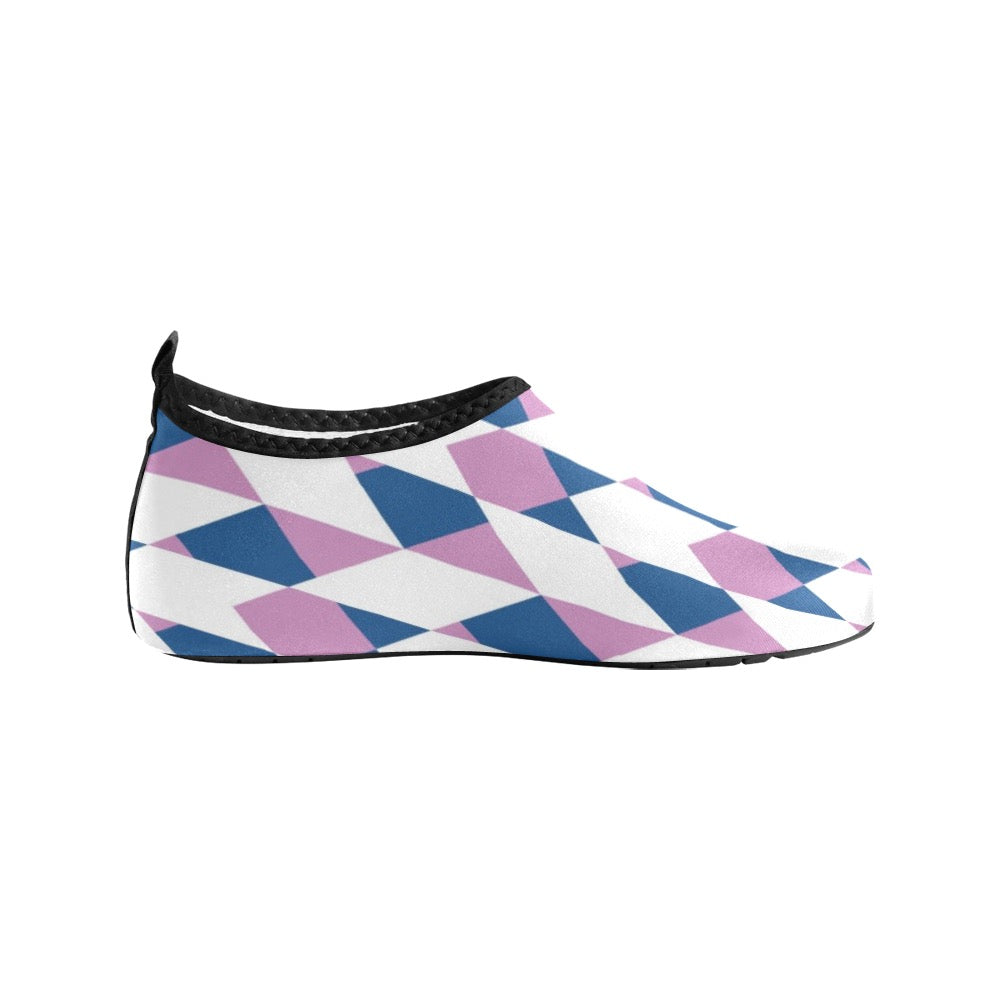 Abstract checkered Kids' Slip-On Water Shoes