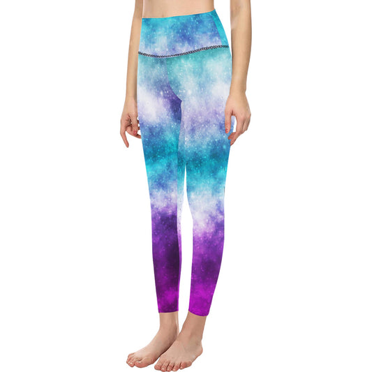 Cosmic Galaxy High-Waisted Leggings