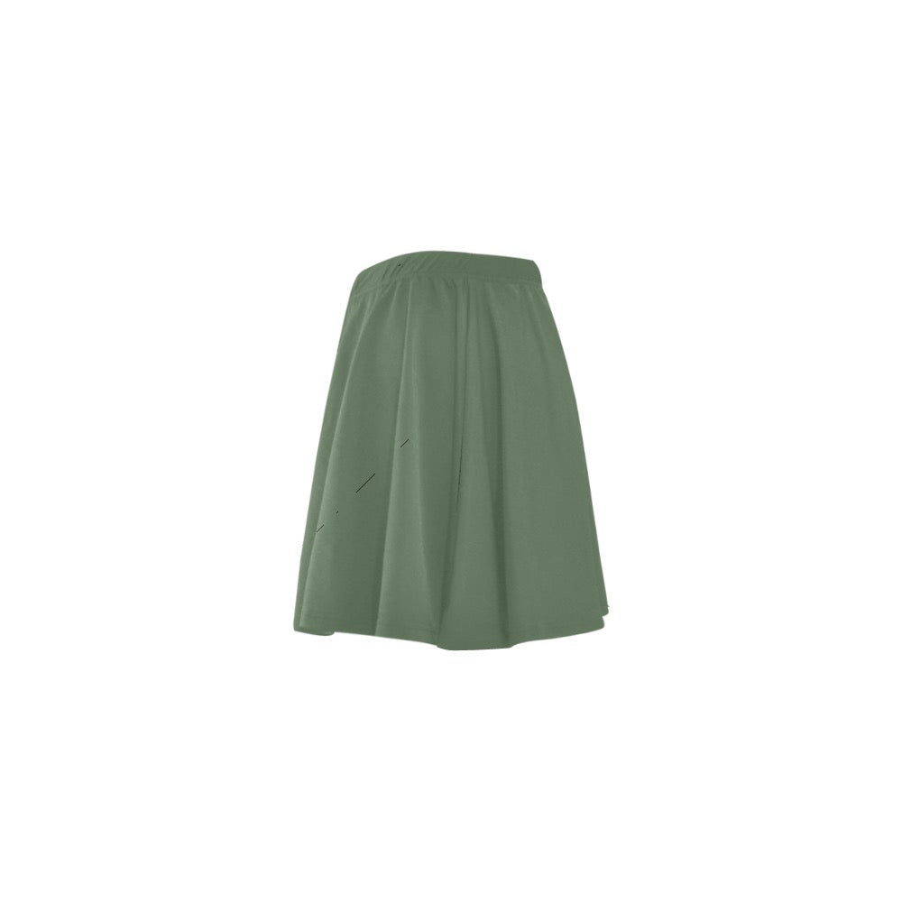 Army Green Mini Skating Skirt