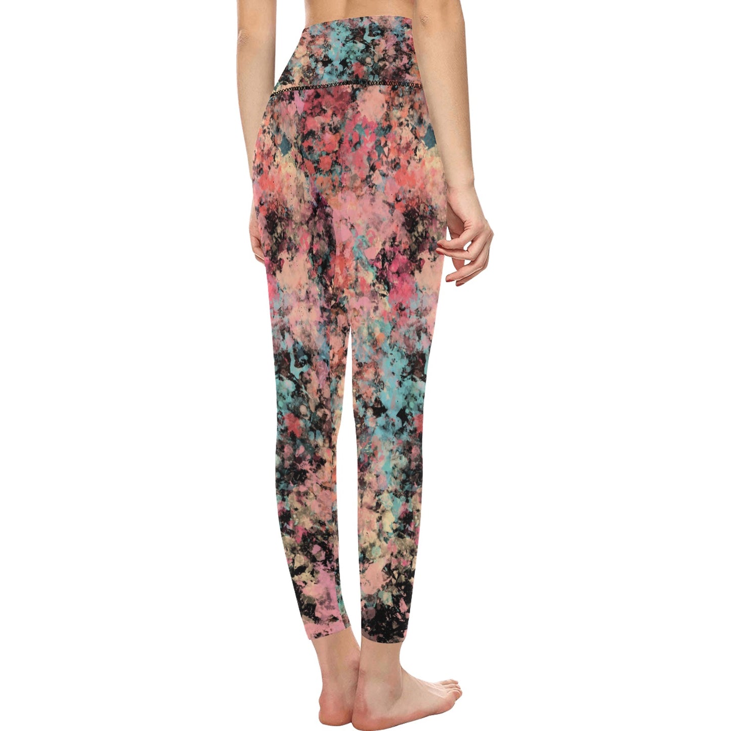 Peach Granite High-Waisted Leggings