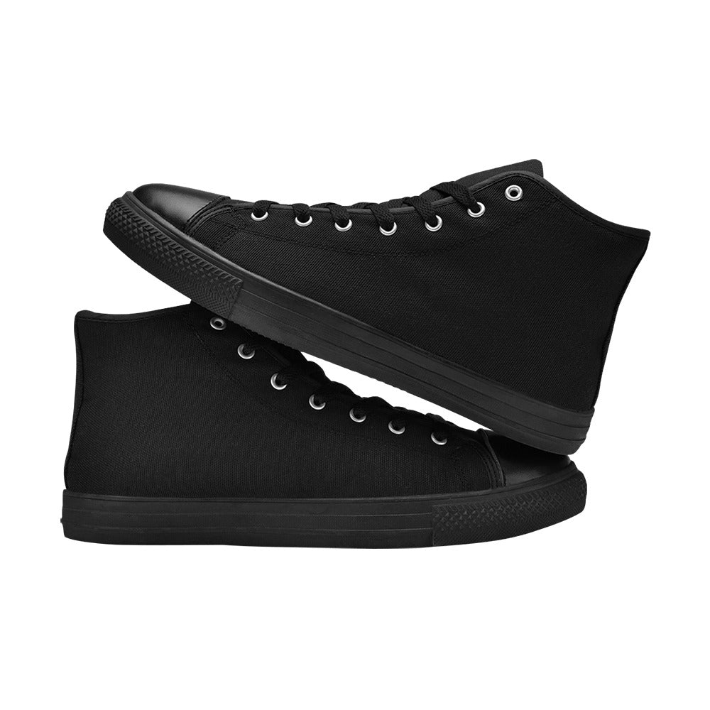 Red Men's High Top Canvas Shoes