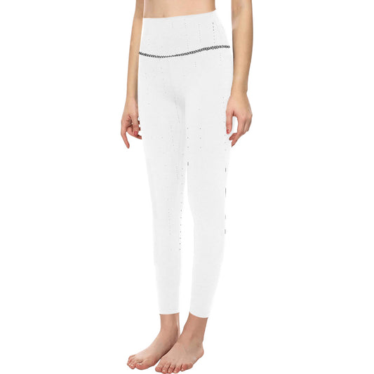 White High-Waisted Leggings