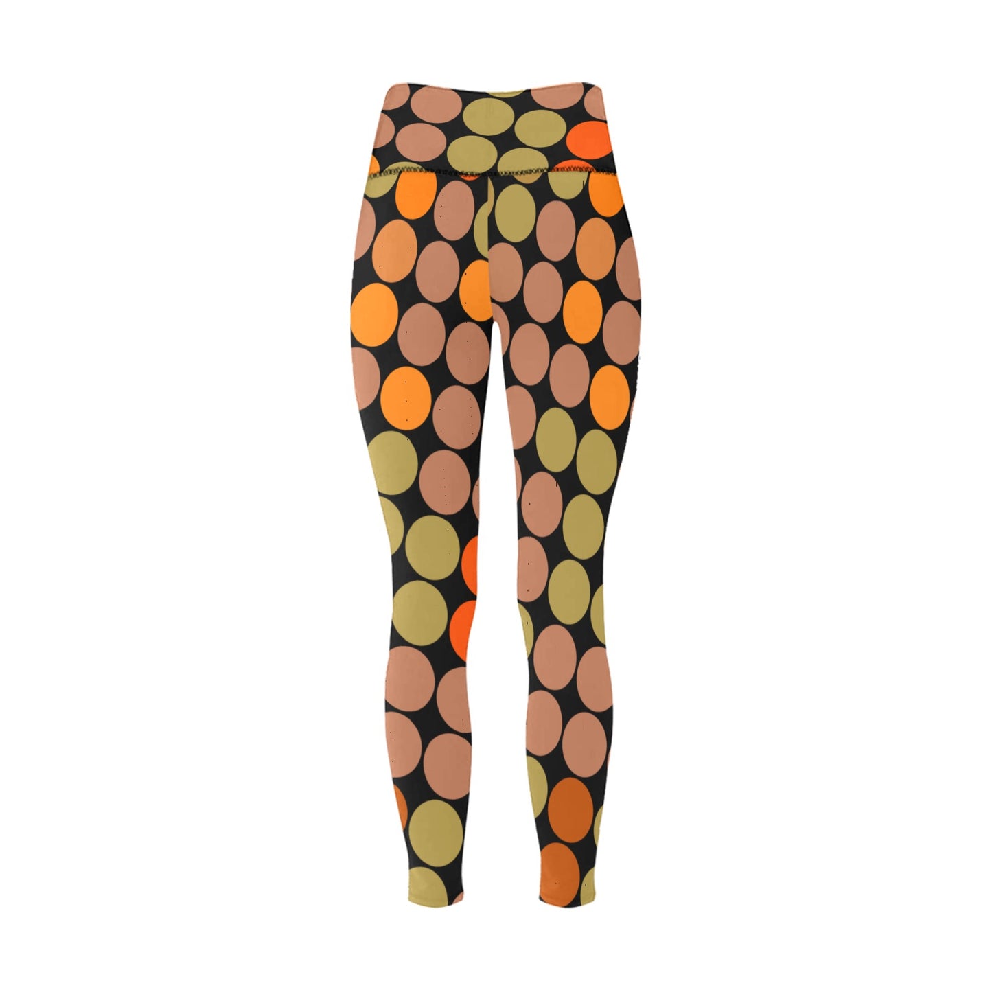 Fall Circles High-Waisted Leggings