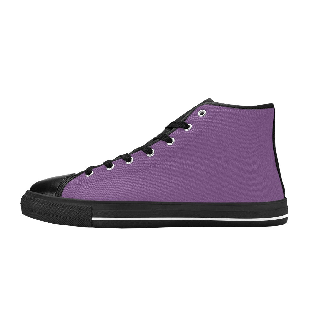 Purple Men's High Top Shoes